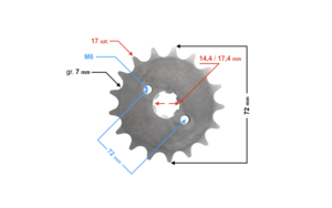 Zębatka zdawcza Moretti 17/428