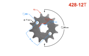 Zębatka zdawcza Moretti 12/428