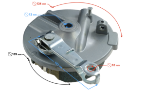 Jarzmo hamulca przedniego do skutera Tres