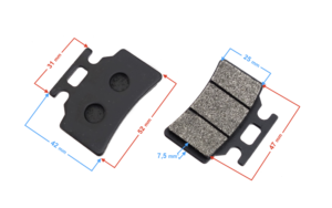 Klocki hamulcowe do skutera Tres