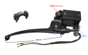 Pompa hamulcowa na przód do skutera prawa