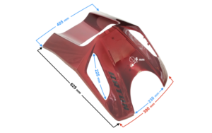 Obudowa przednia skuter Tres czerwona