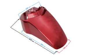 Obudowa błotnik przedni skuter Tres czerwony