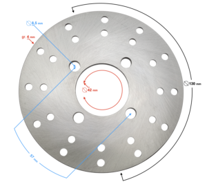Tarcza Hamulcowa przód Pentora