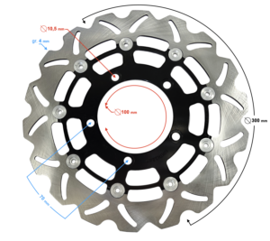Tarcza hamulcowa przód BLADE R