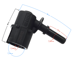 Króciec wtrysku ATV Mikilon 180 (H) wersja 2