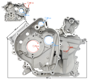 Karter silnika prawy Hisun Tactic 550