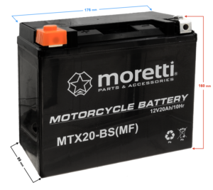 Akumulator Moretti AGM (Gel) MTX20-BS