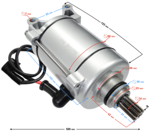 Rozrusznik ATV Bashan 150 cm 9 zębów
