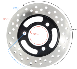 Tarcza hamulcowa przód i tył E-MAX ONE/E-max lit-ion