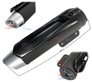 Tłumik Falcon 50 (E5) 2 katalizatory